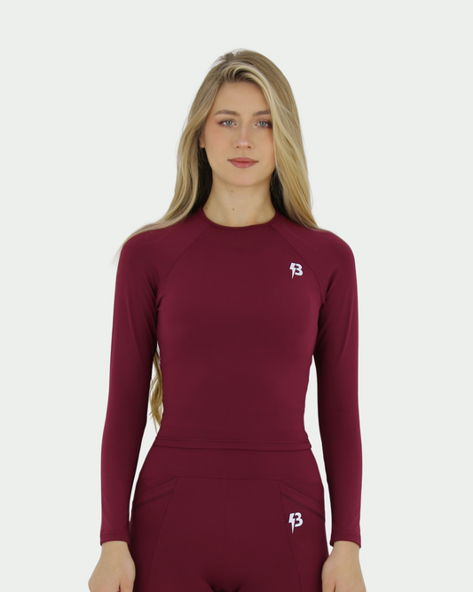 Prime Cropped Long Sleeve Top