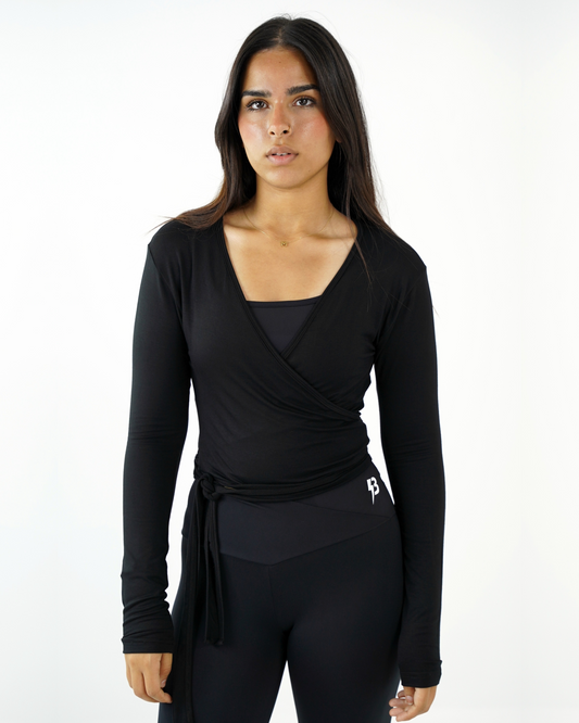 Wrap Long Sleeve Top
