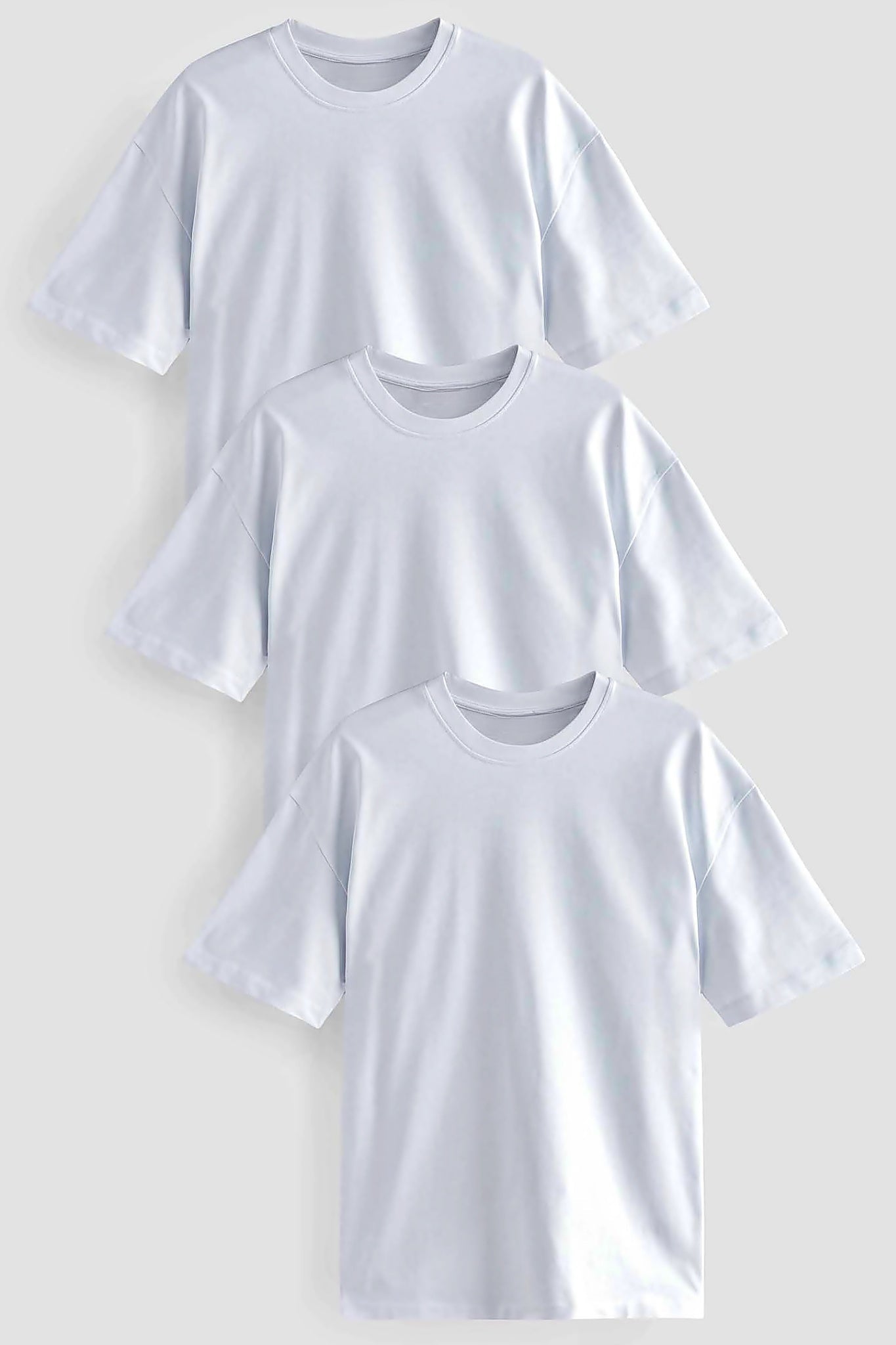 White Heavy Oversized T-shirt 3pk HB