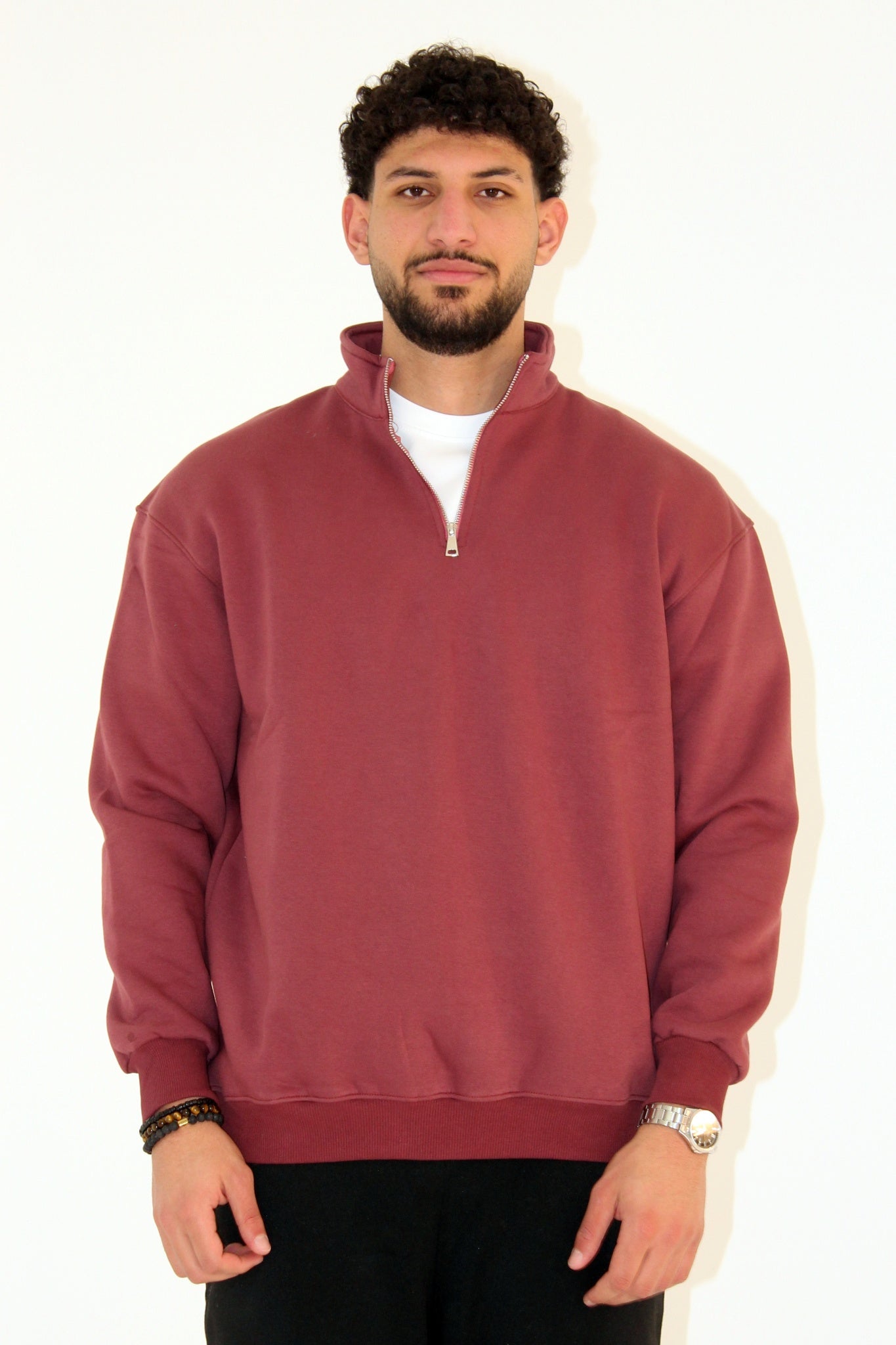 Basic Quarter Zip SweatShirt