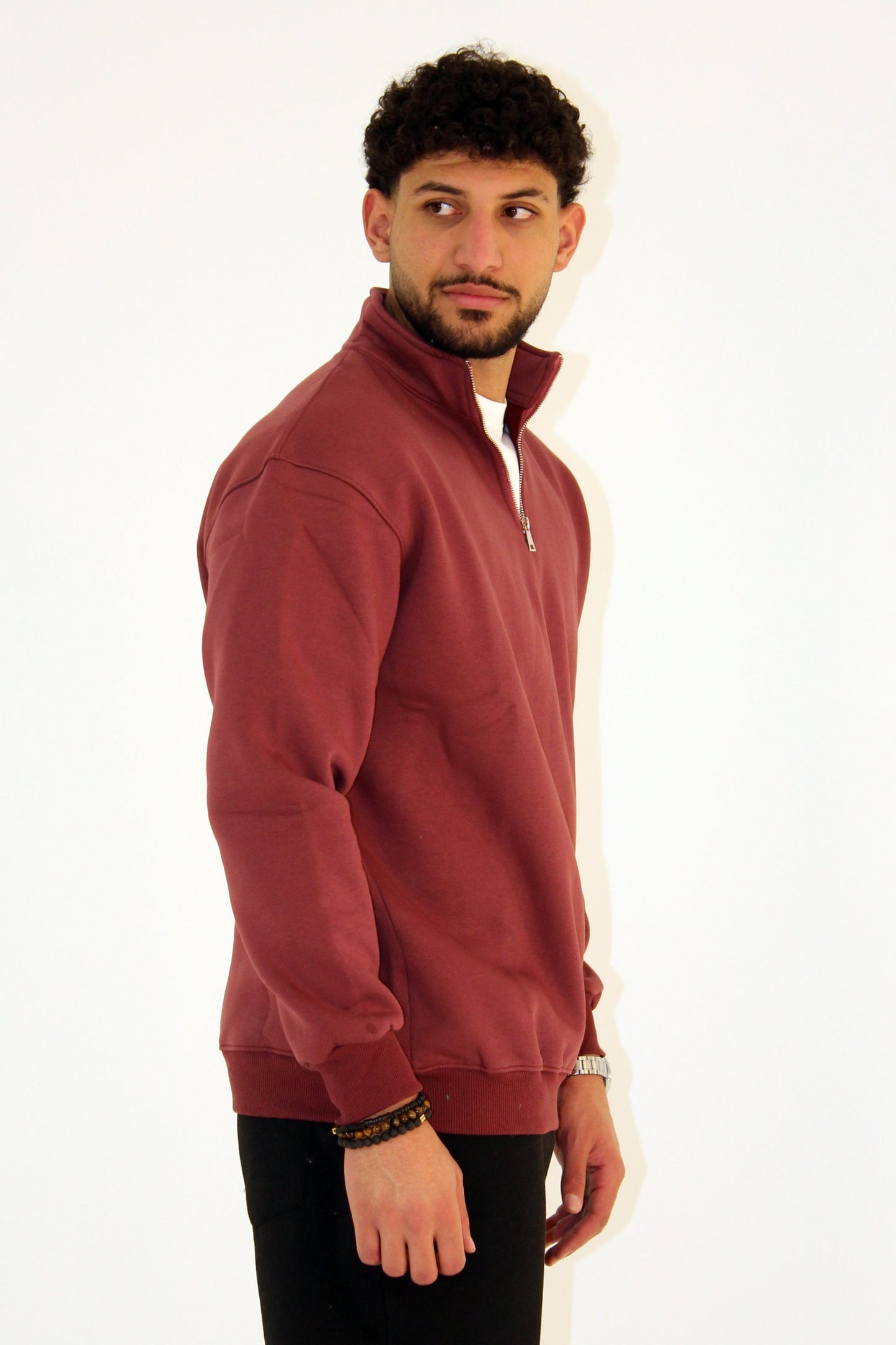 Basic Quarter Zip SweatShirt