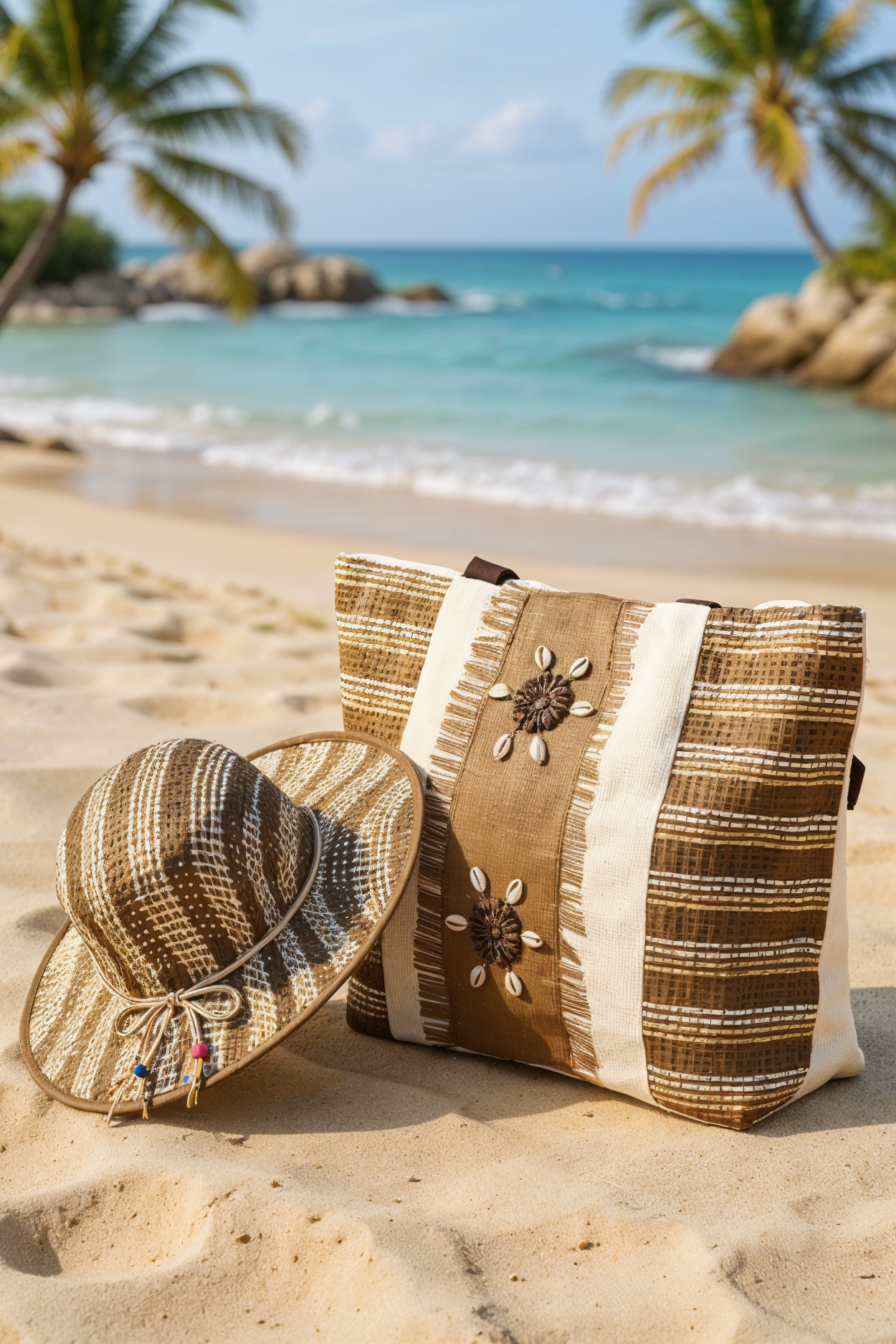 Beach Bag + Hat Set