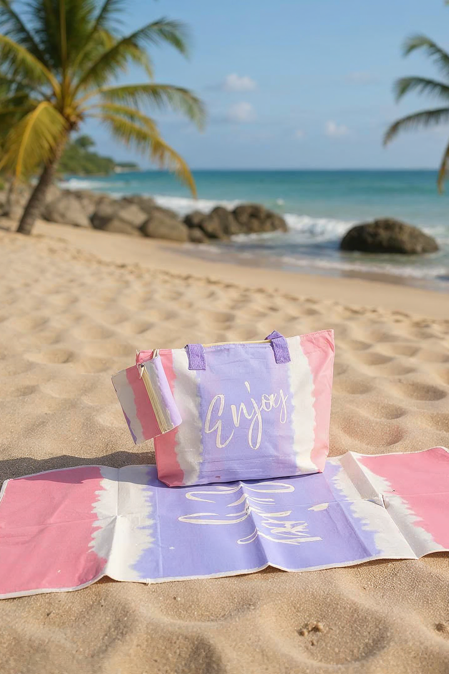 Beach Mat + Handbag Set