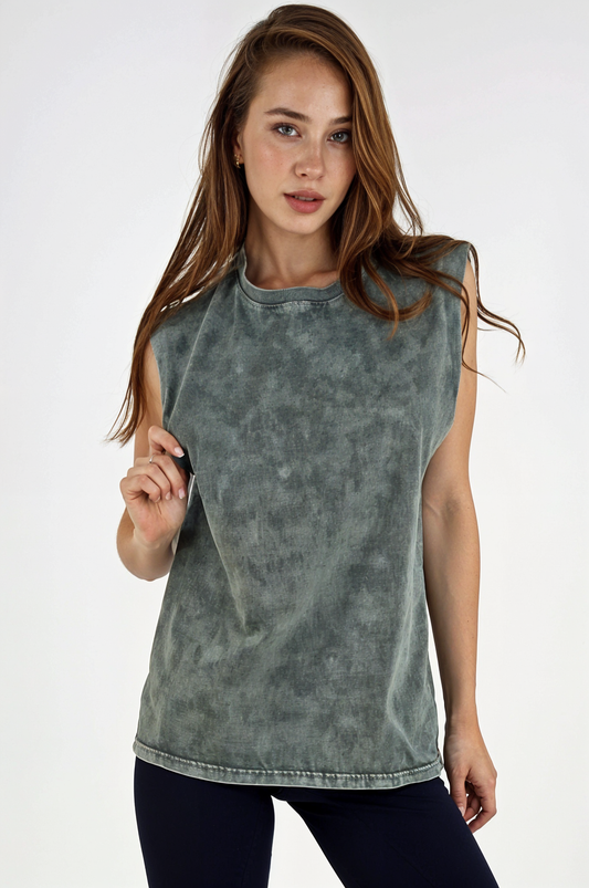 Acid Wash Tank Top