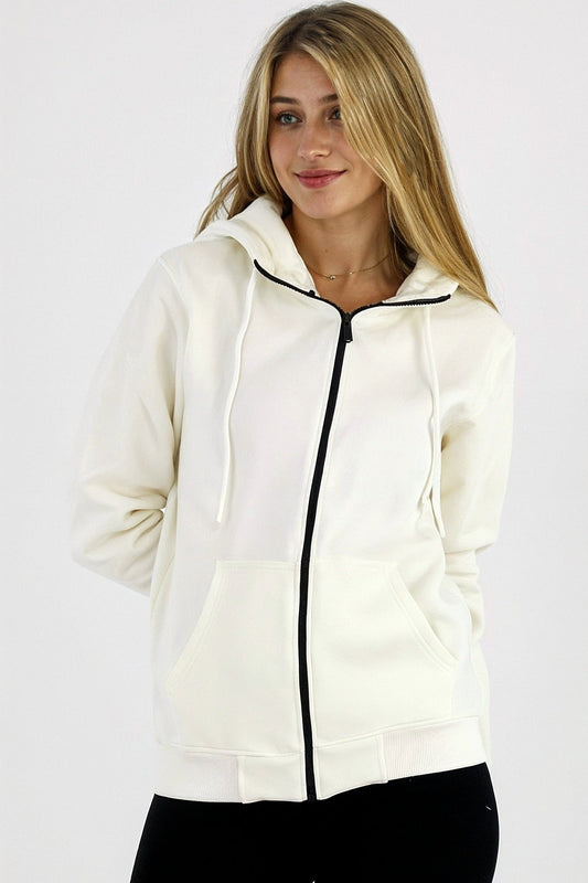 Basic Zipped Hoodie