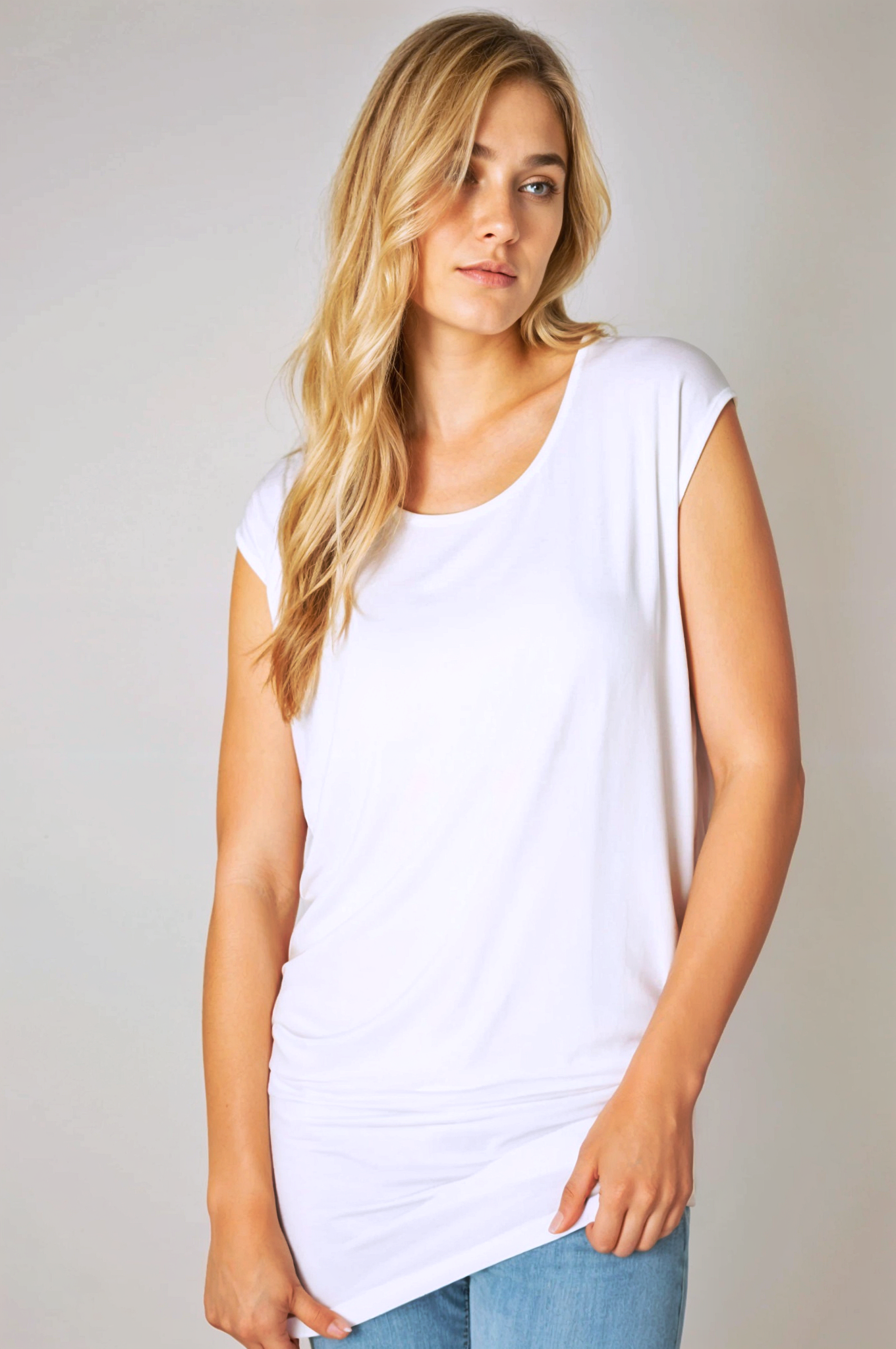 Relaxed Scoop Neck Top