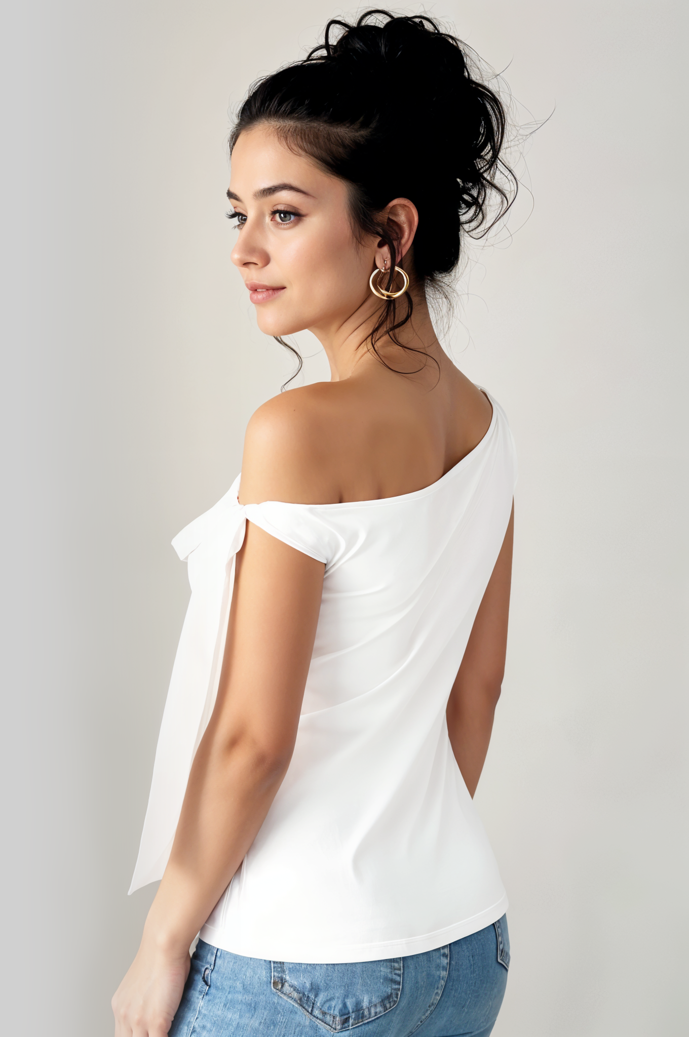 Off-Shoulder Knot Top