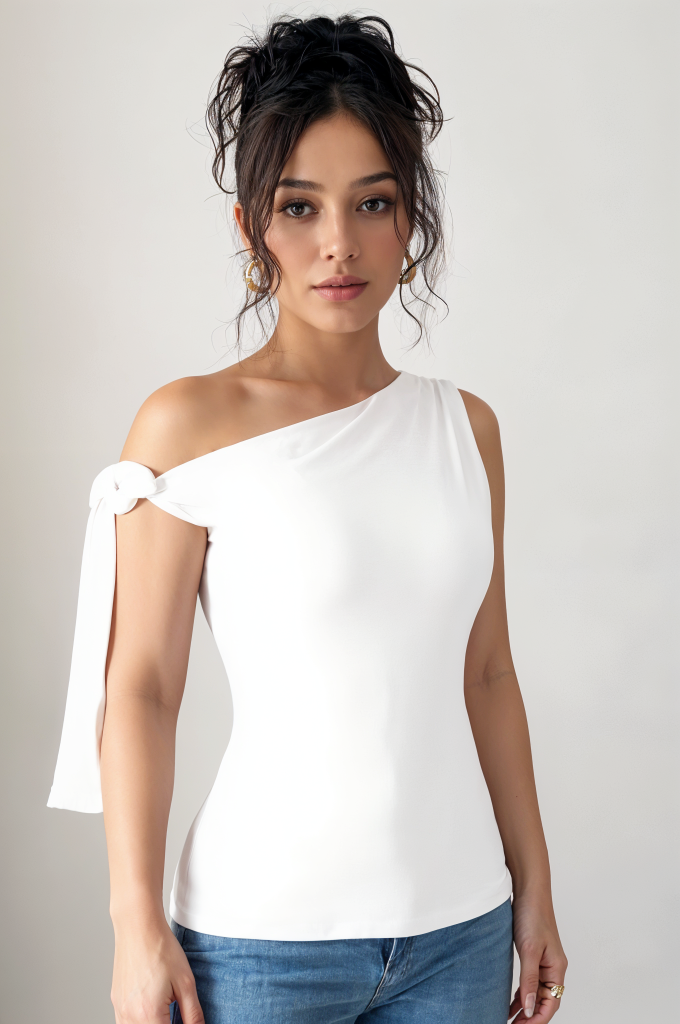 Off-Shoulder Knot Top