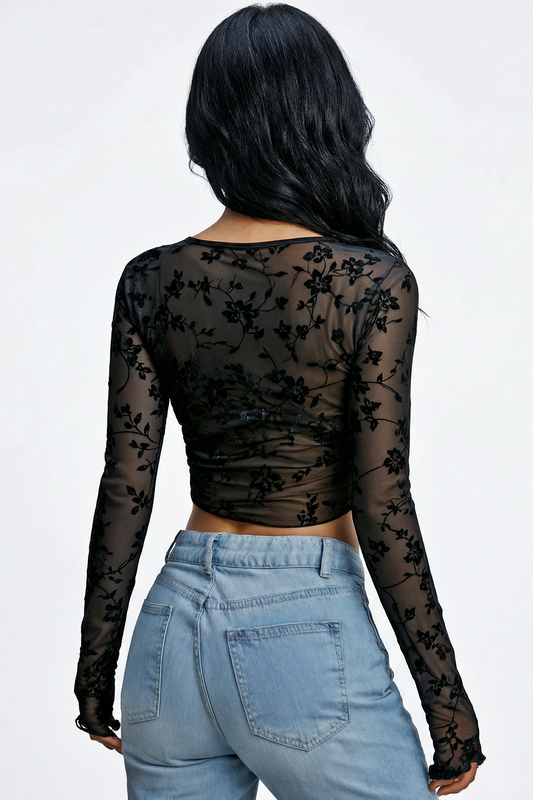 Blossom Mesh Top