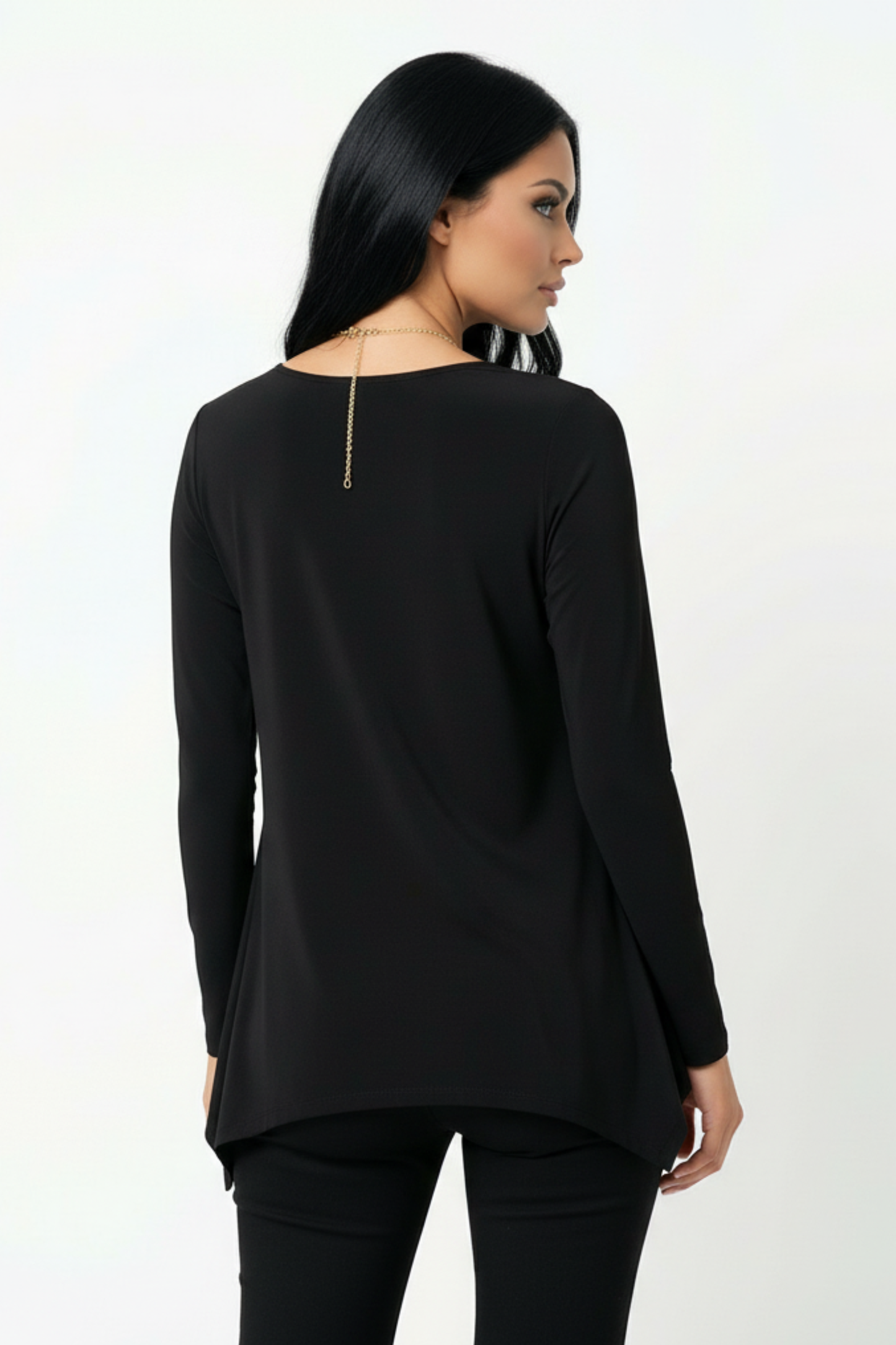 Effortless Chic Black Tunic