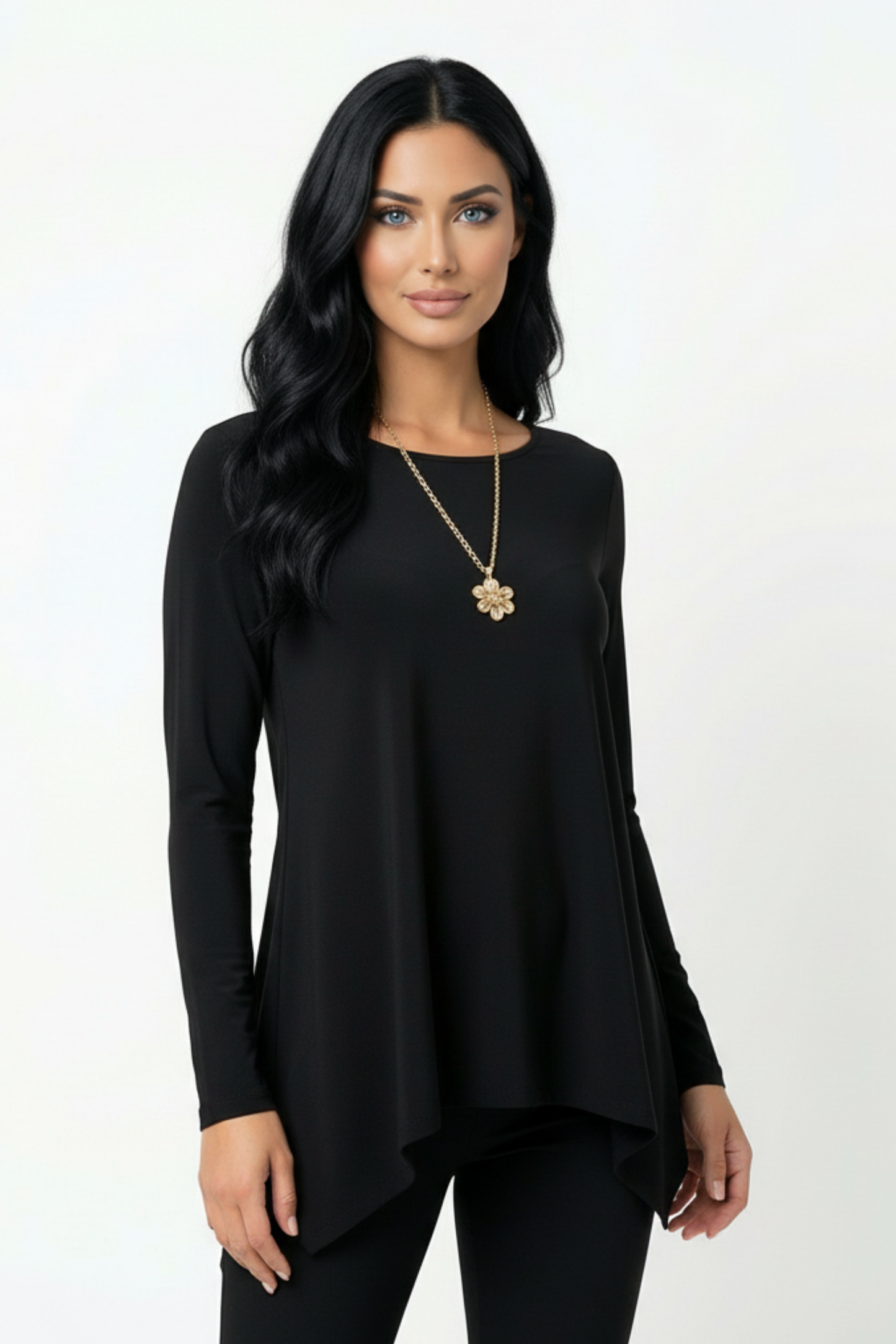 Effortless Chic Black Tunic