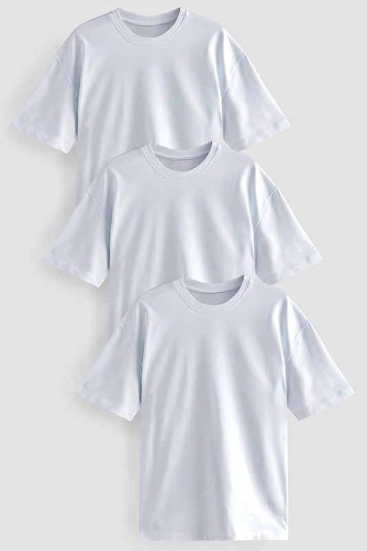 White Heavy Oversized T-shirt 3pk HB