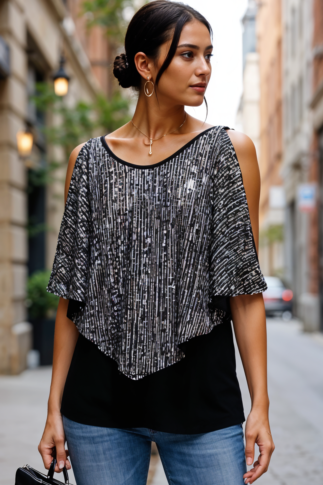 Glimmer Cascade Sequin Top