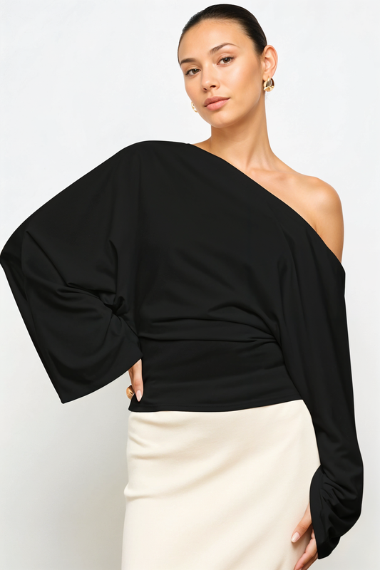 Asymmetrical Long Sleeve Top