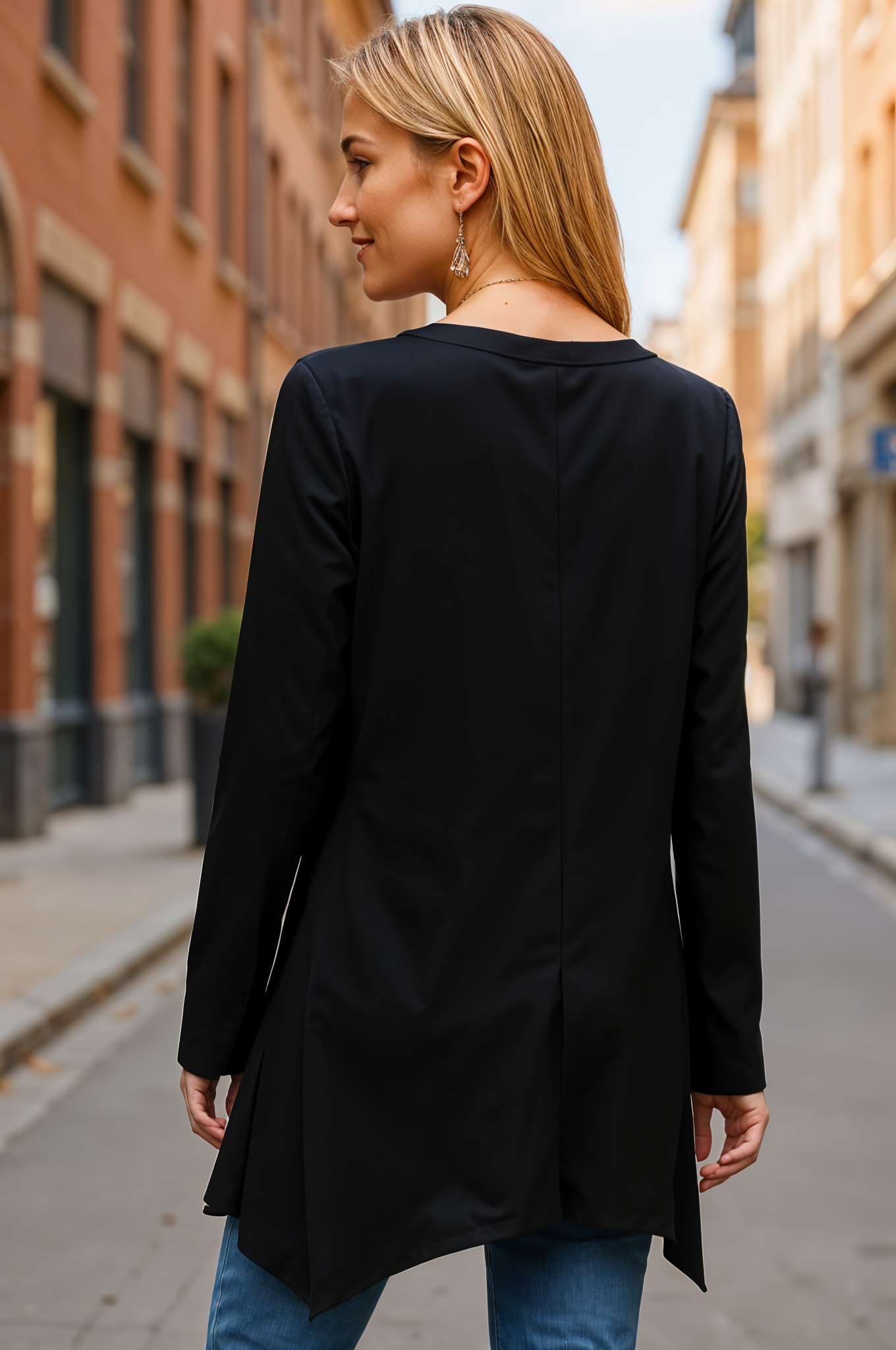 Effortless Chic Black Tunic