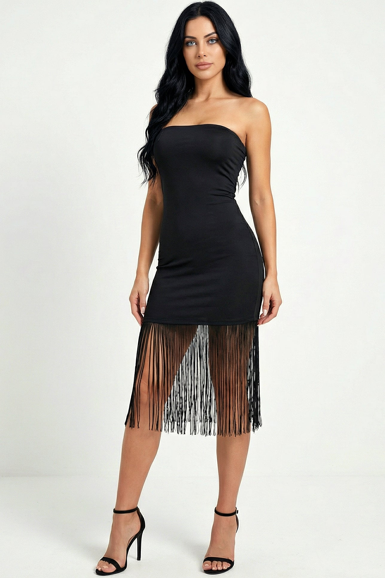 Midnight Fringe Dress
