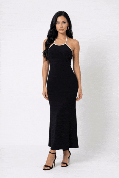 Midnight Allure Strapless Dress