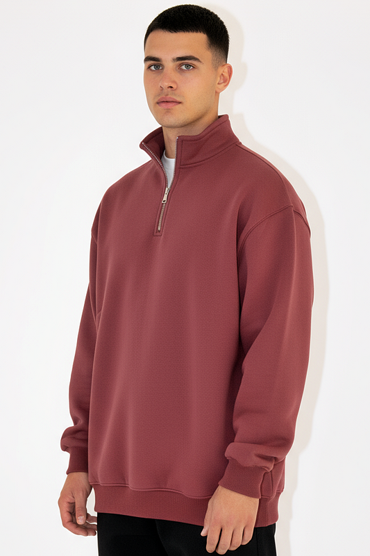Basic Quarter Zip SweatShirt