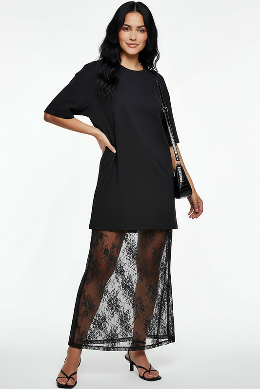 Lace Tee Dress