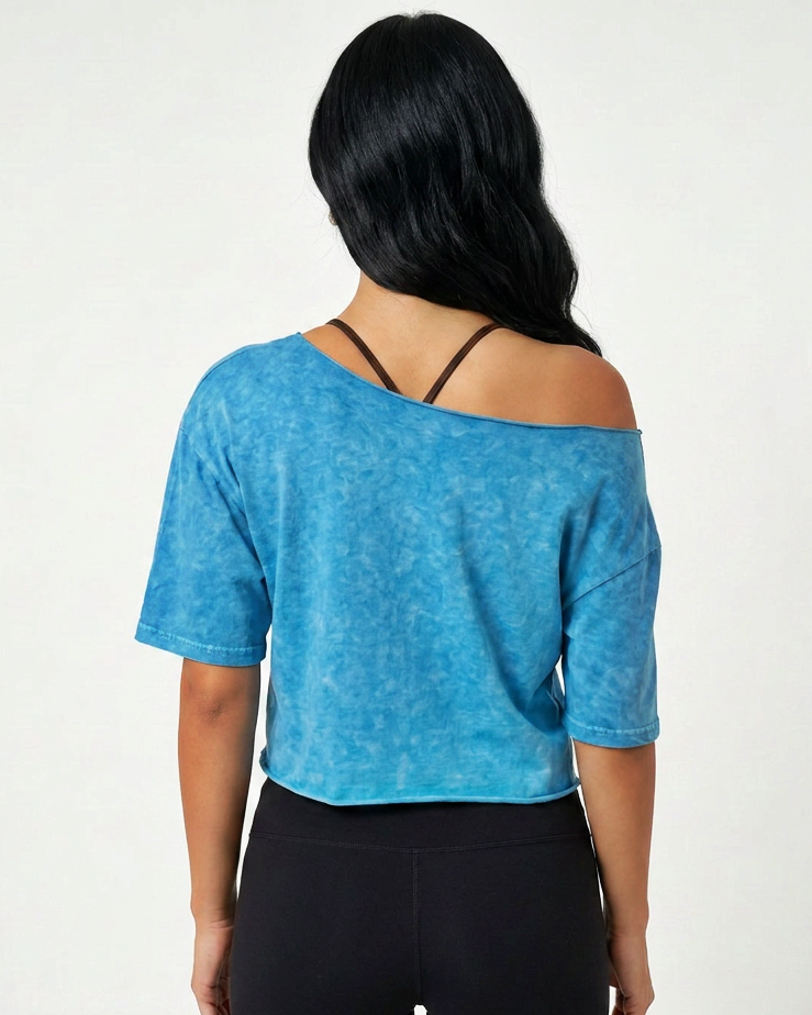 Mineral Wash Boxy Crop Tee