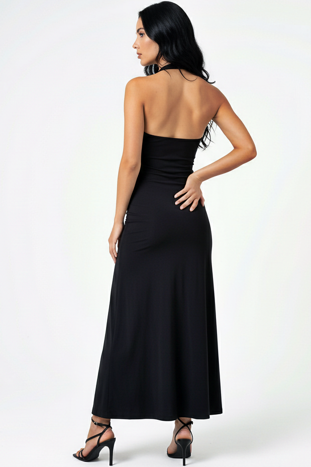 Heavy Halter Neck Dress