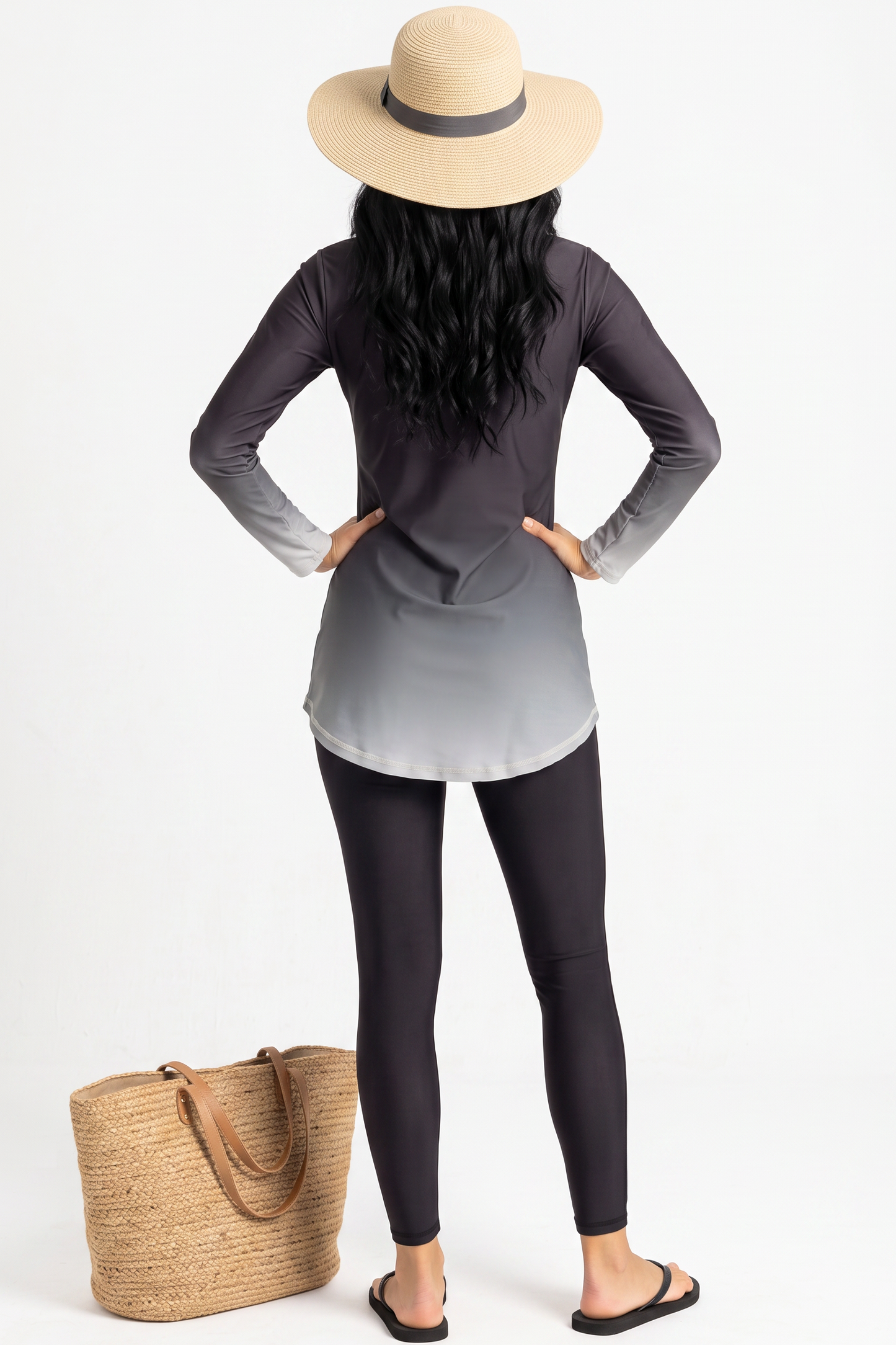 LIB Riviera Silver Midnight swimsuit back