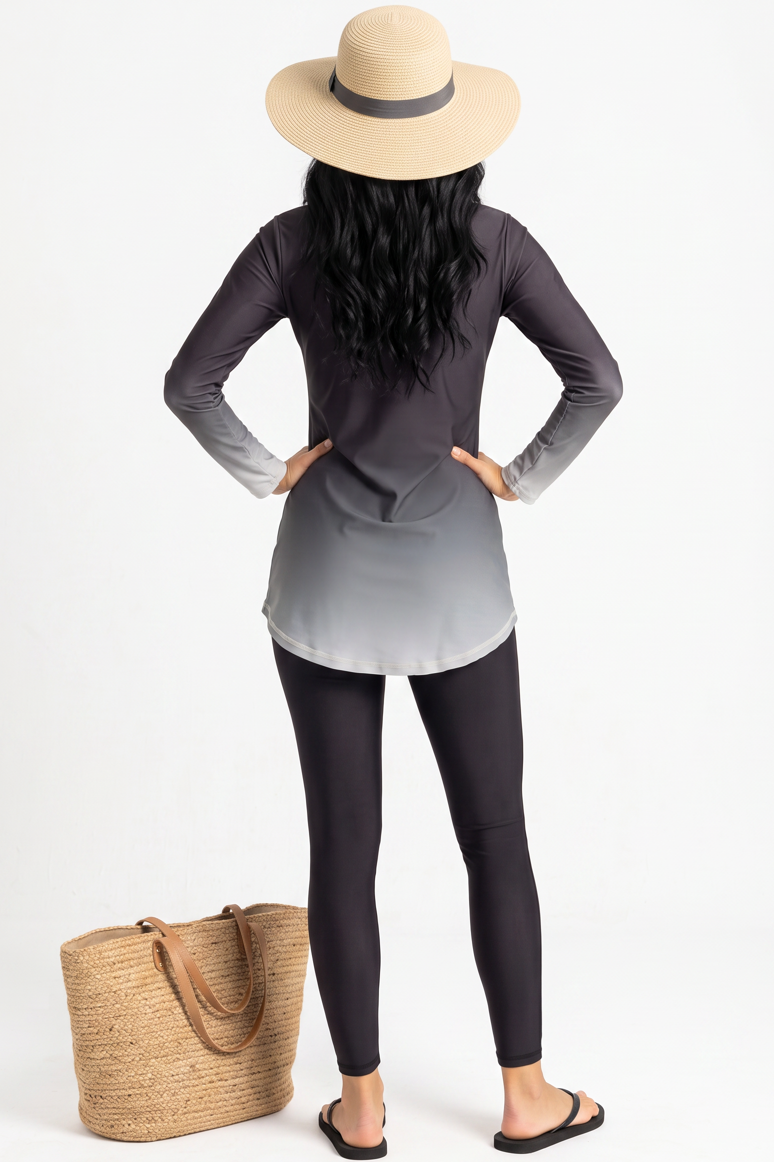 LIB Riviera Silver Midnight swimsuit back